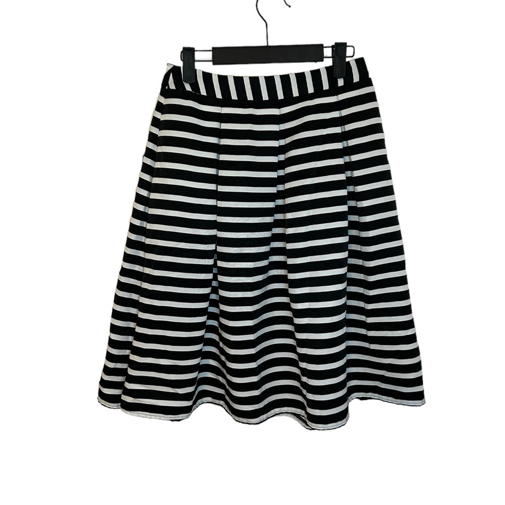 EXPRESS A LINE STRIPED SKIRT